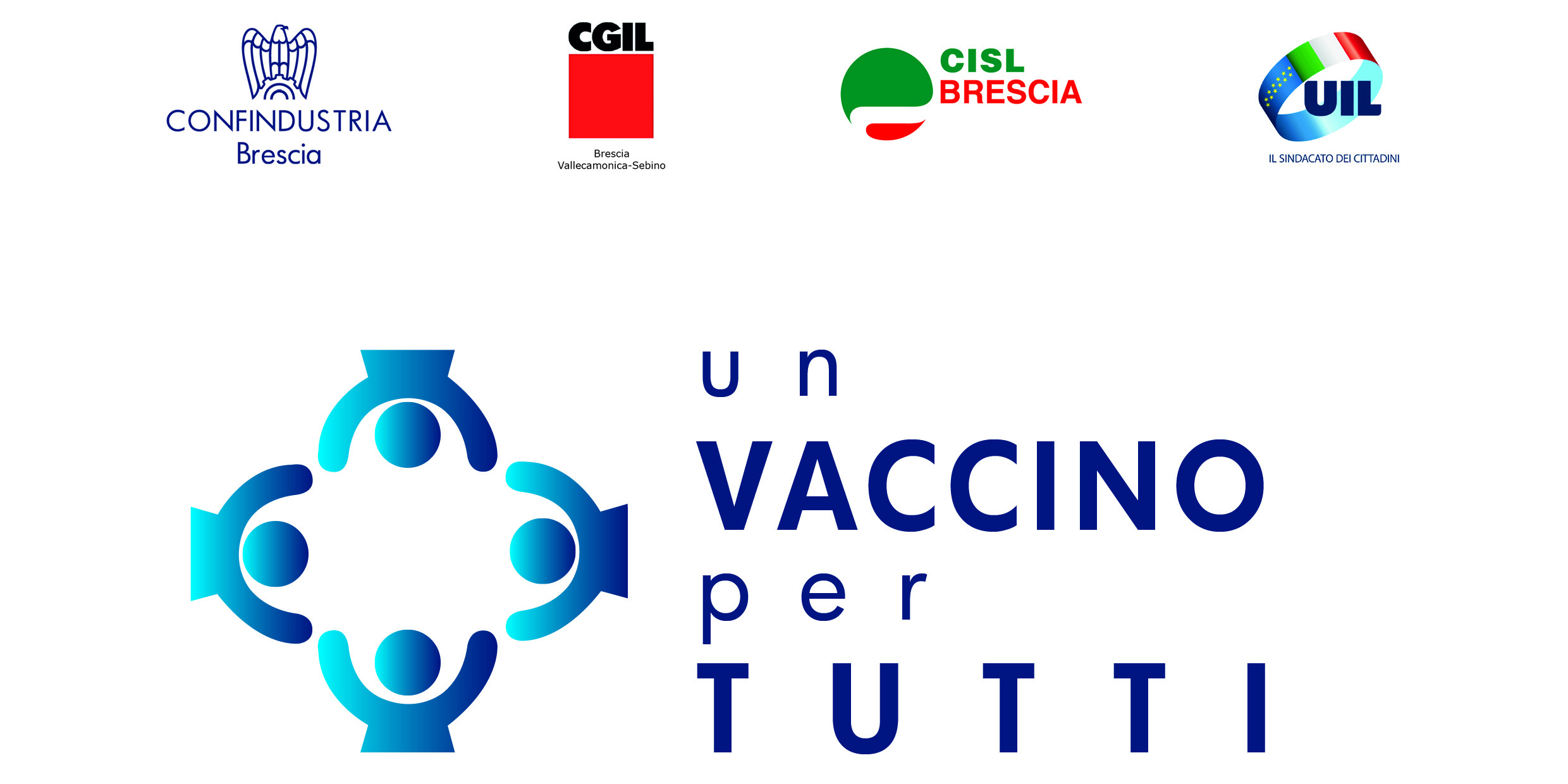 Grafica iniziativa un vaccino per tutti