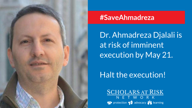 Appello di scholars at risk per fermare l'esecuzione del dr. Ahmadreza Djalali