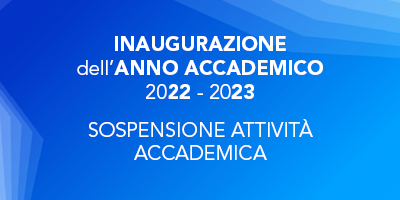 Inaugurazione anno accademico - sospensione attività accademica