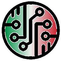 cerchio contenente sensori e di colore verde bianco e rosso