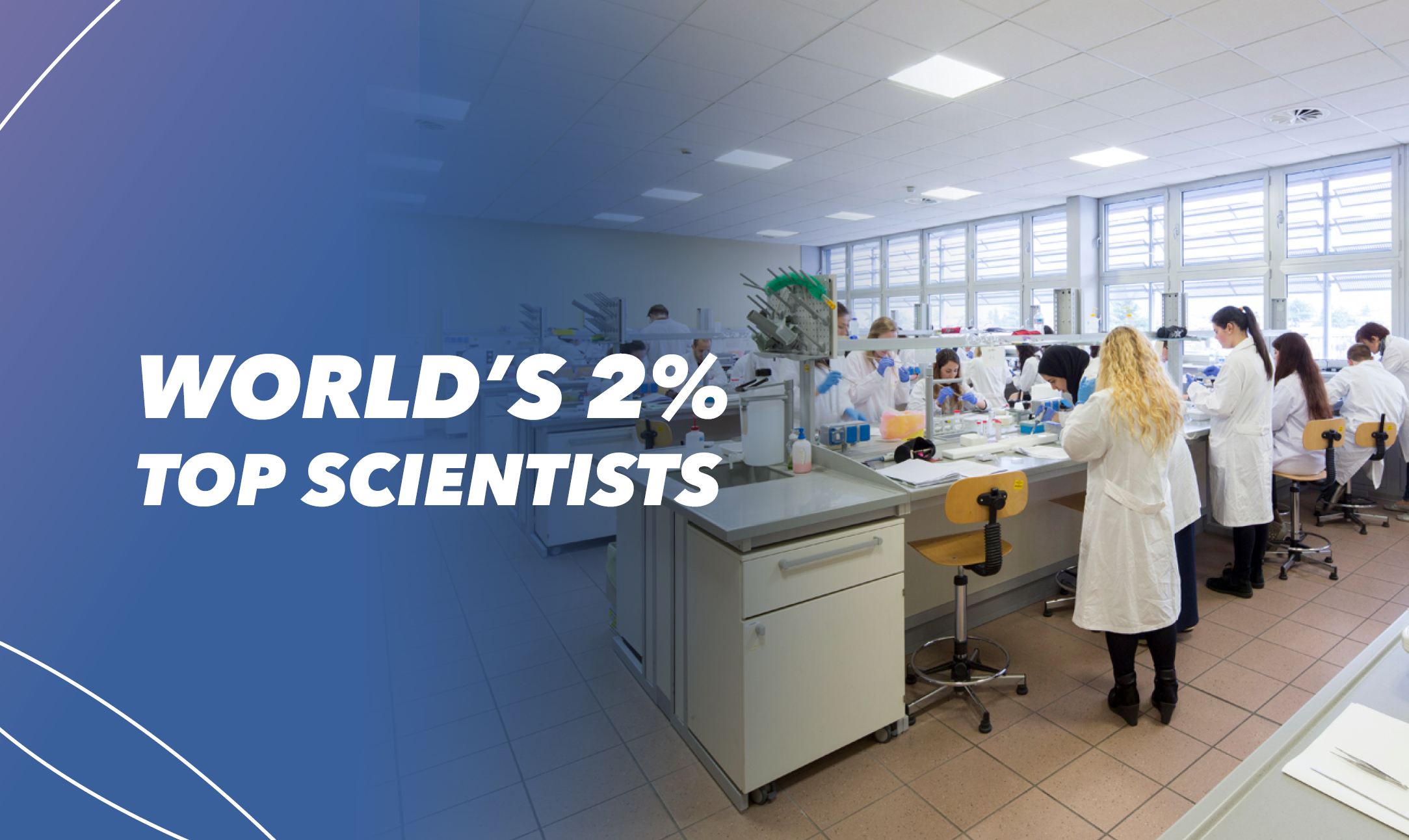World's 2% top scientists, ricercatori unibs in laboratorio