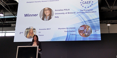 La prof.ssa Annalisa Pola vincitrice del CAEF Women's Award