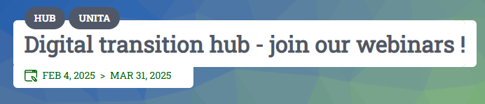 Webinar Digital Transition HUB