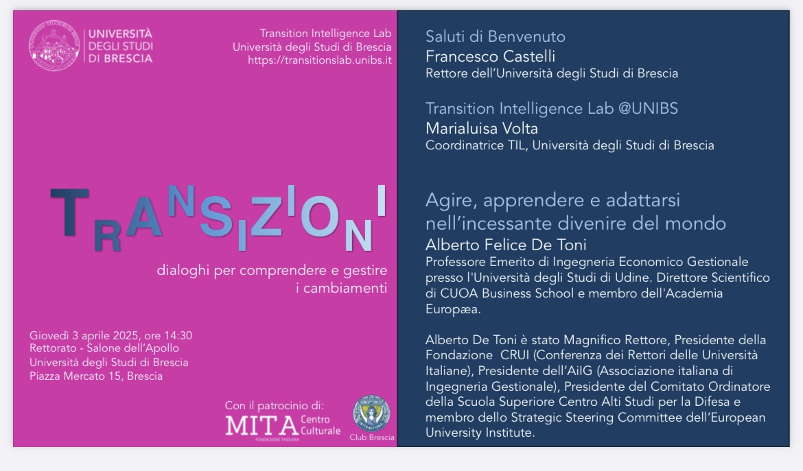 TRANSIZIONI - Seminario prof. DeToni