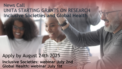 UNITA news eng Starting Grants Inclusive Societies e Global Health