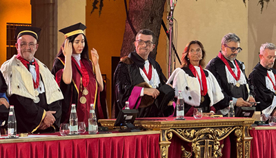 Il Rettore Prof. Francesco Castelli riceve la medaglia Teresiana all'Università di Pavia
