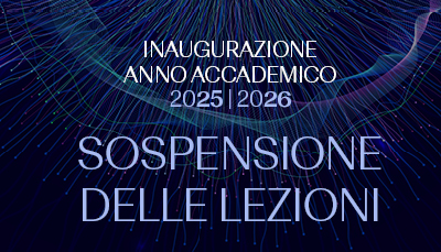 Sospensione delle lezioni | Inaugurazione dell'Anno accademico 2025/2026