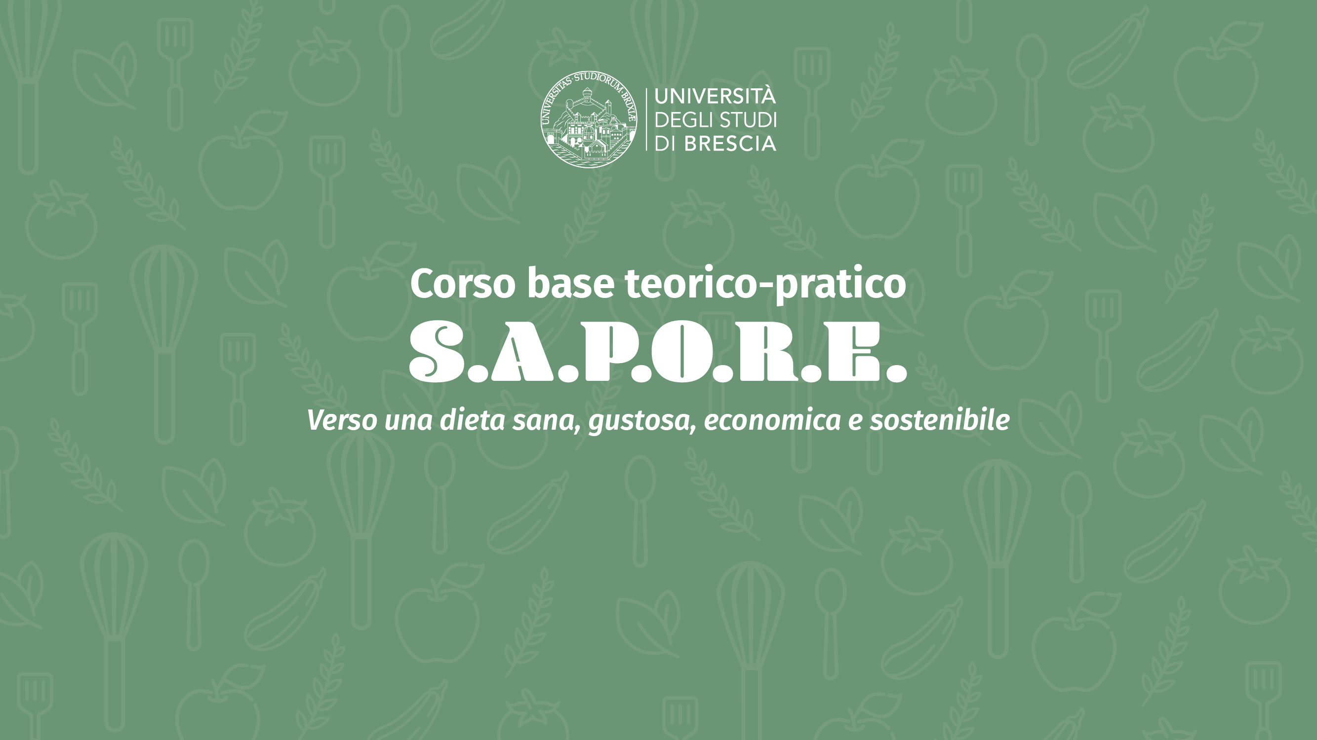 scritta S.A.P.O.R.E. su sfondo verde