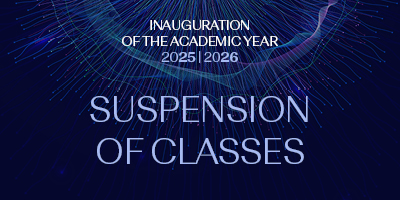 Suspension of classes | Inauguration of the 2025/2026 Academic Year