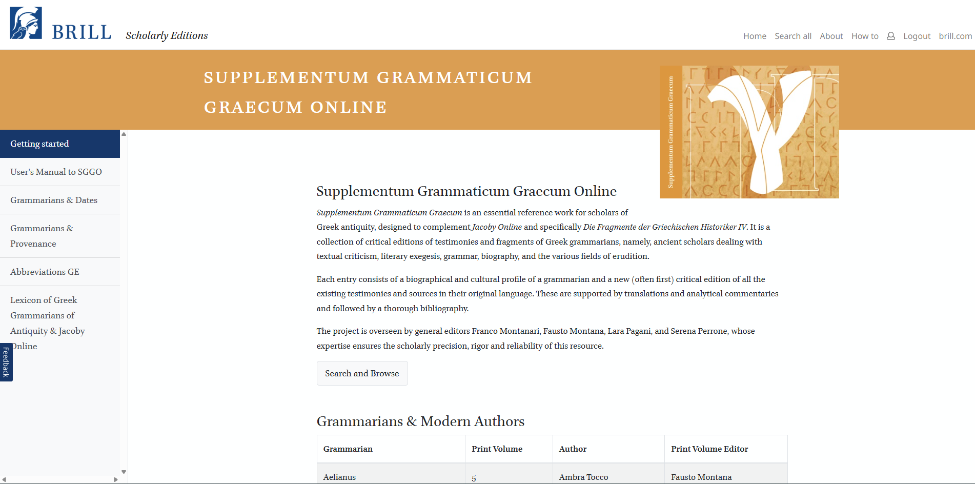 Supplementum Grammaticum Graecum Online