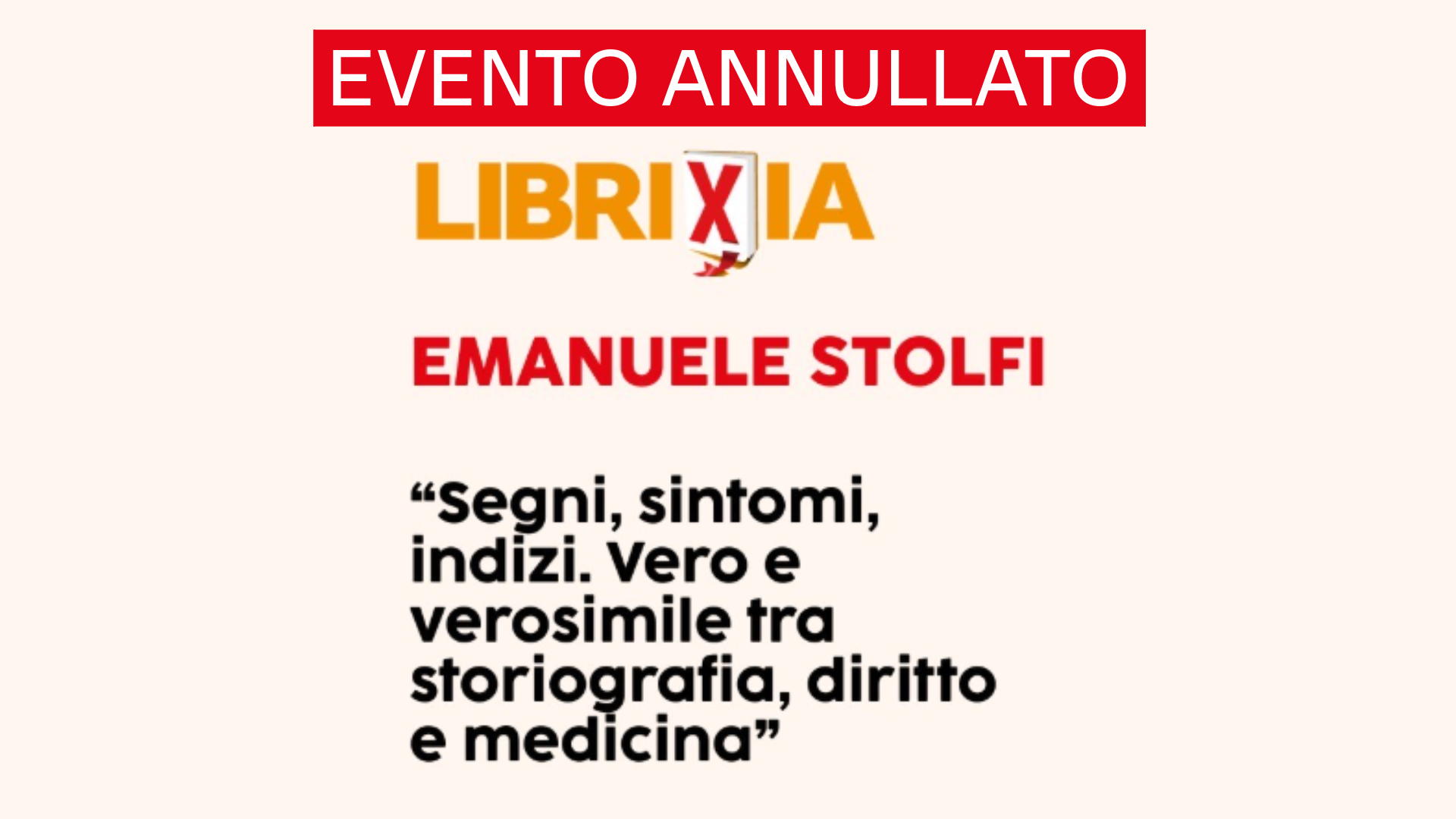 Evento annullato
