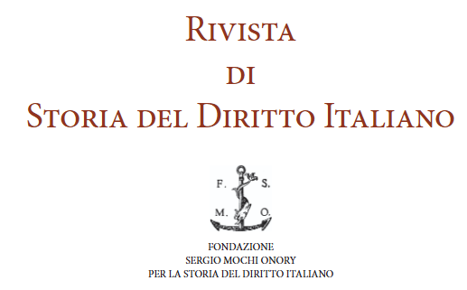 Rivista di storia del diritto italiano