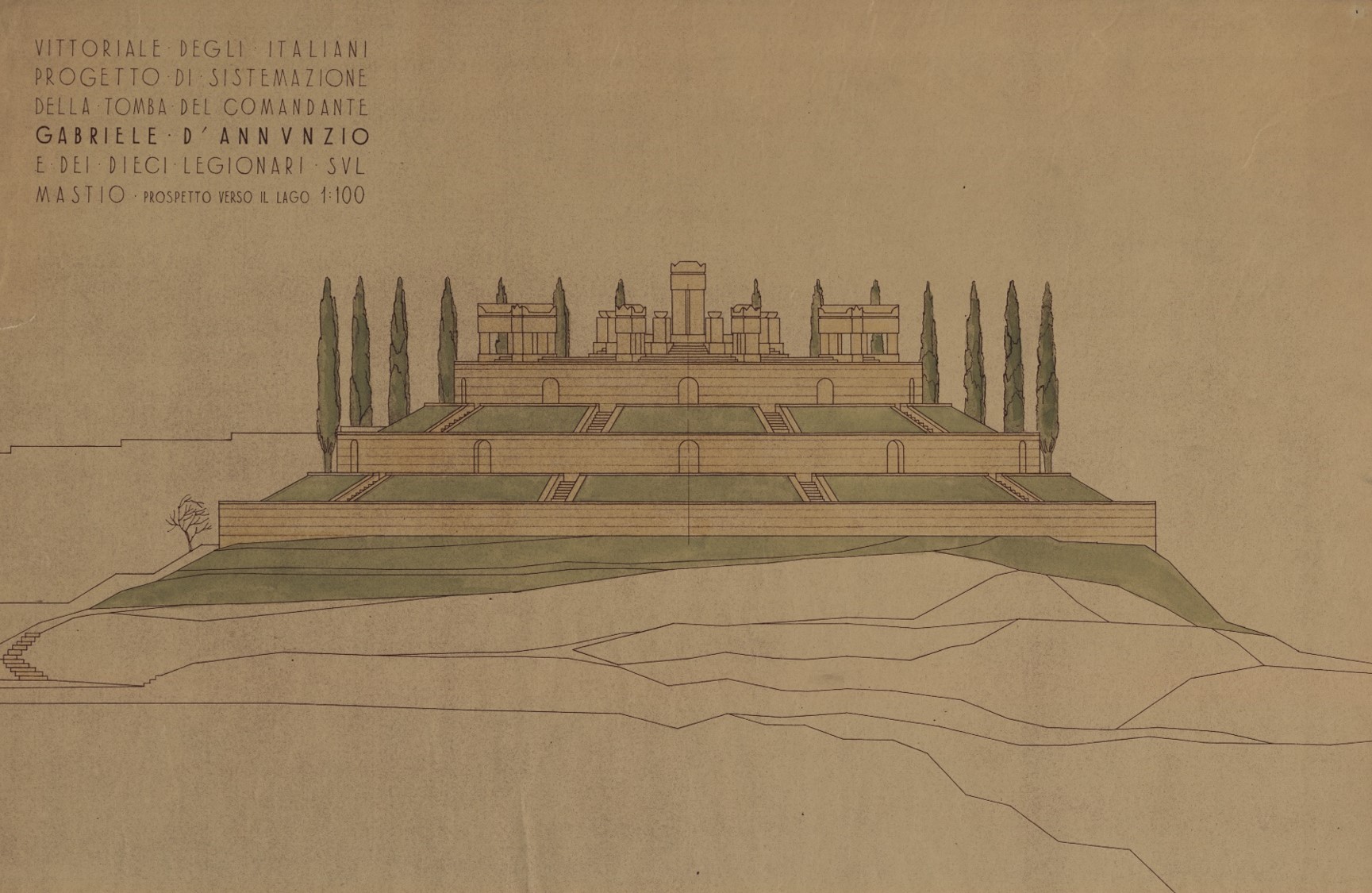 disegno del vittoriale