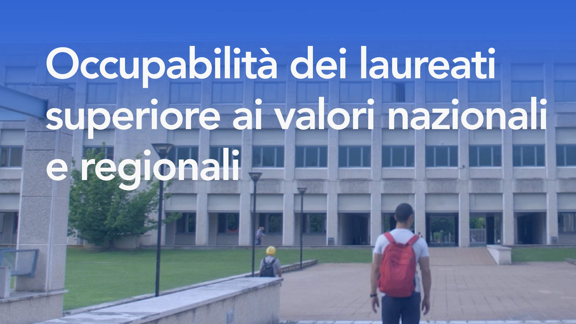 Occupabilità dei laureati superiore ai valori nazionali e regionali