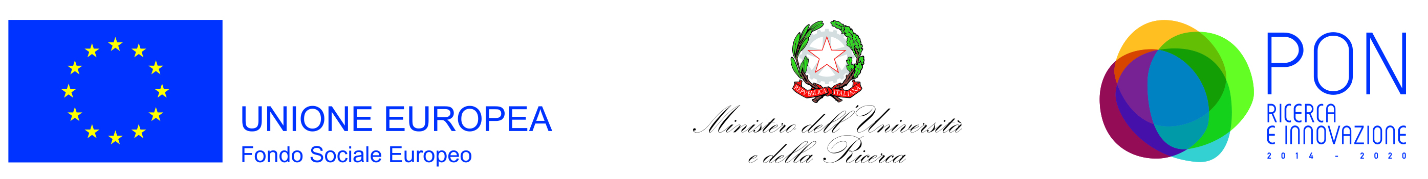 Logo PON Ricerca e Innovazione 2014-2020 - Fondi FSE - Ministero dell'Università e della Ricerca