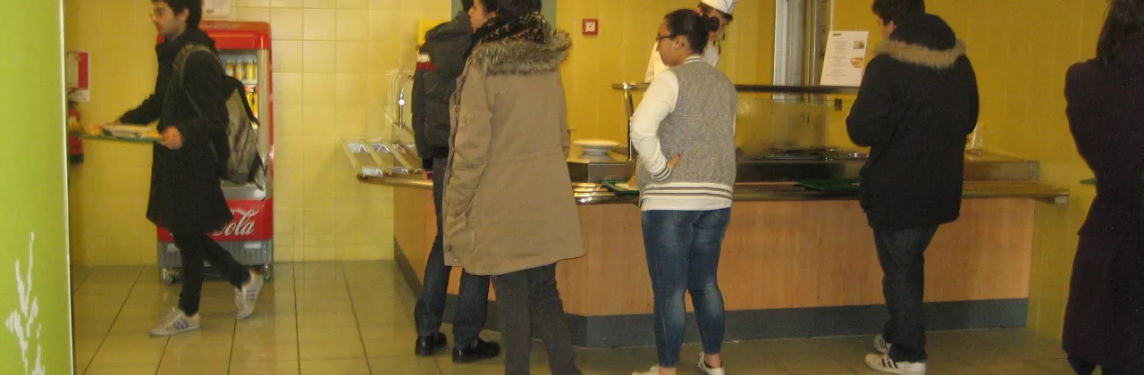 Area self-service della Mensa del Campus