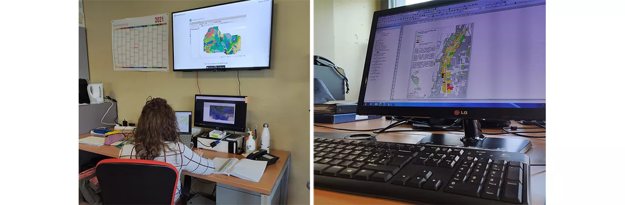 Postazioni del laboratorio Gis Dicatam