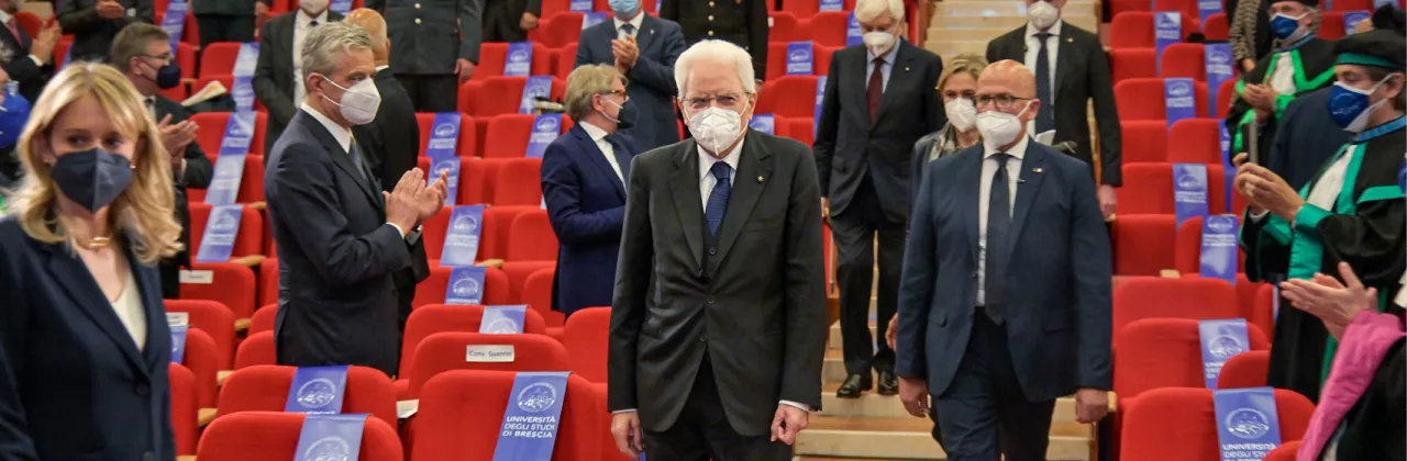 Ingresso Presidente della Repubblica Sergio Mattarella