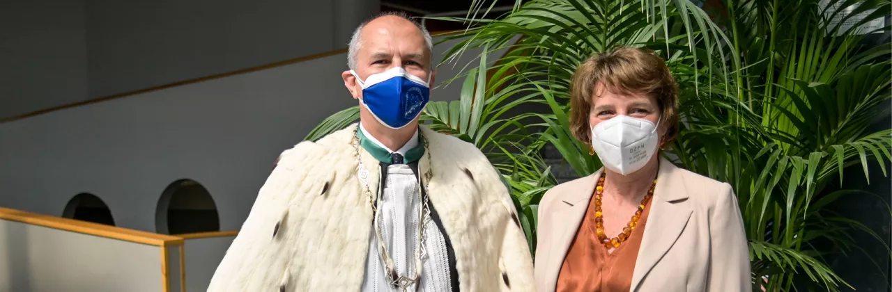 Magnifico Rettore Maurizio Tira, Ministra dell’Università e della Ricerca Maria Cristina Messa