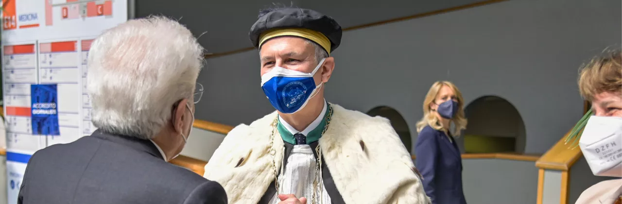 Magnifico Rettore Maurizio Tira, Presidente della Repubblica Sergio Mattarella