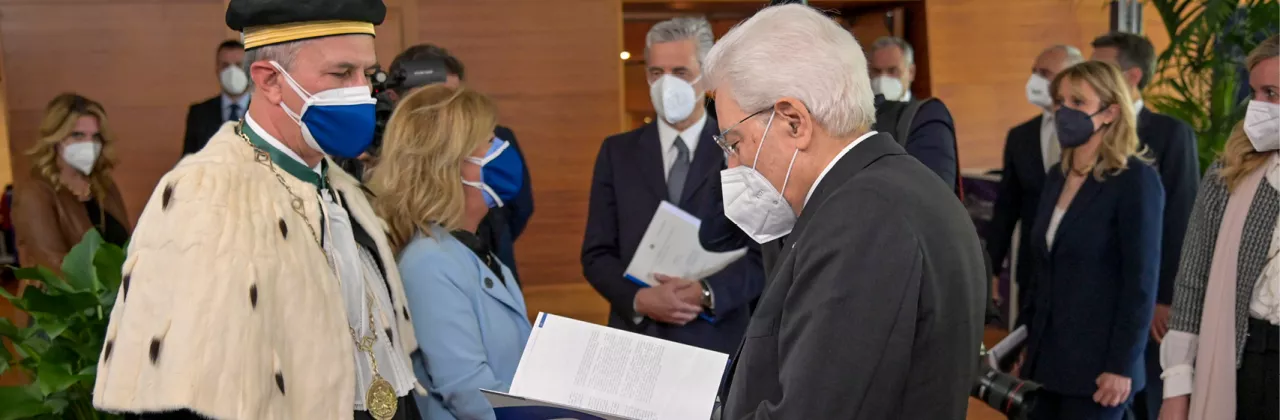 Magnifico Rettore Maurizio Tira, Presidente della Repubblica Sergio Mattarella