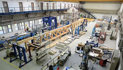 prova di carico trave legno