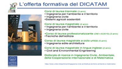 Offerta formativa DICATAM 2020-2021