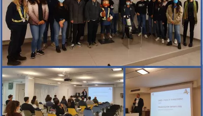 studenti in visita presso gli impianti RMB