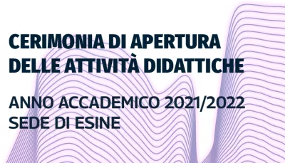 Grafica cerimonia di apertura delle attività didattiche sede di Esine