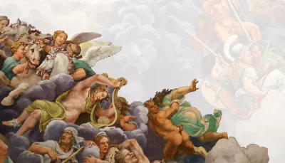Affresco della volta della sala dei Giganti di Palazzo Te, Mantova