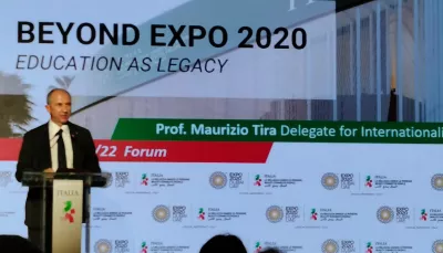 Il Rettore durante il suo intervento