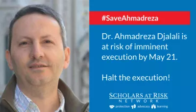 Appello di scholars at risk per fermare l'esecuzione del dr. Ahmadreza Djalali