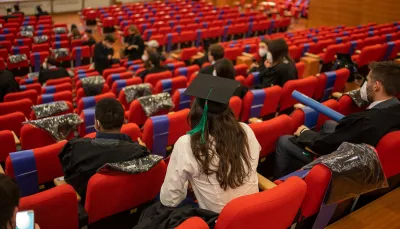 Dottoressa durante il PhD Graduation day