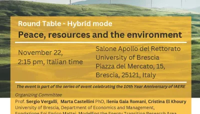 Peace, resources and the environment