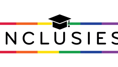 Logo INCLUSIES colori arcobaleno