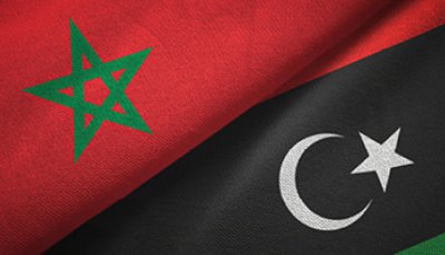 Bandiere del Marocco e della Libia