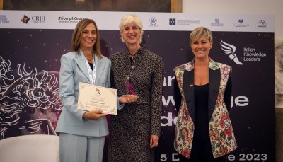 La Prof.ssa Grazia Speranza premiata all'evento "Italian Knowledge Leaders"