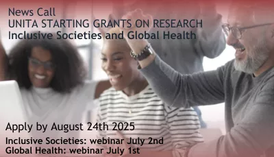 UNITA news eng Starting Grants Inclusive Societies e Global Health