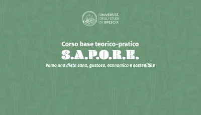 scritta S.A.P.O.R.E. su sfondo verde