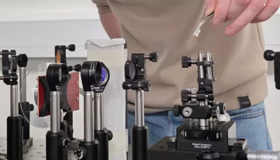 Un'immagine dell'esperimento