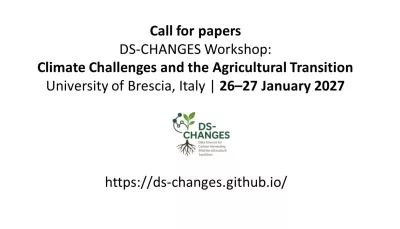 DS-CHANGES Workshop: Climate Challenges and the Agricultural Transition
