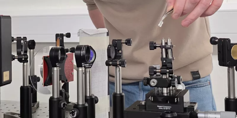 Un'immagine dell'esperimento