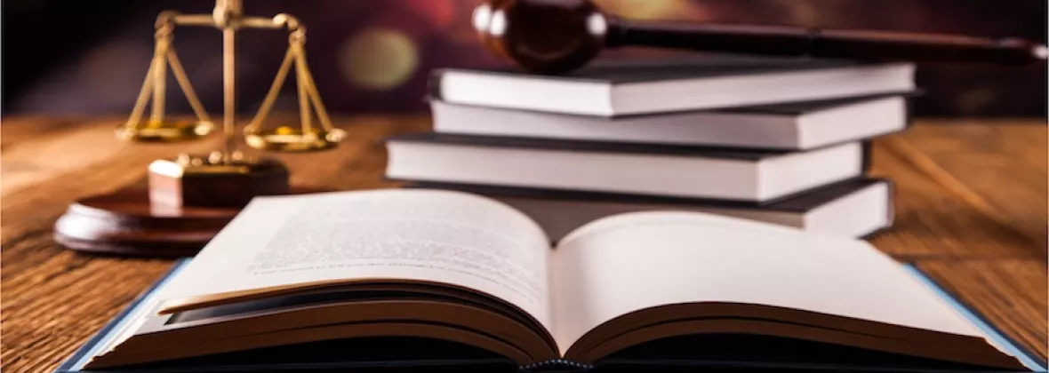 Libro aperto in primo piano e altri libri sullo sfondo