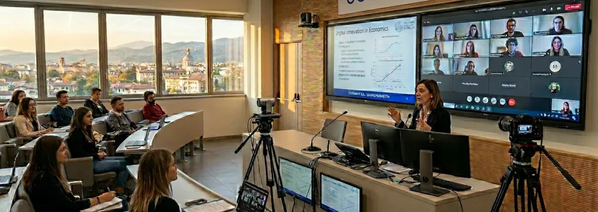 aula UOC digital learning generata da Gemini