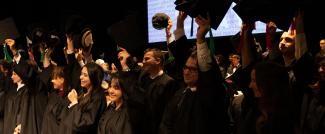 Dottori di ricerca alzano il tocco al teatro grande di brescia in occasione del PhD graduation day