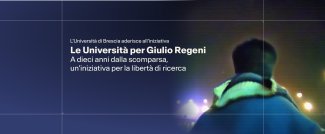 Locandina “Le università per Giulio Regeni”
