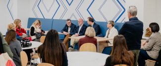 Conferenza stampa per la riapertura della Mensa Mameli