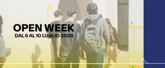Open Week. Dal 6 al 10 luglio 2026